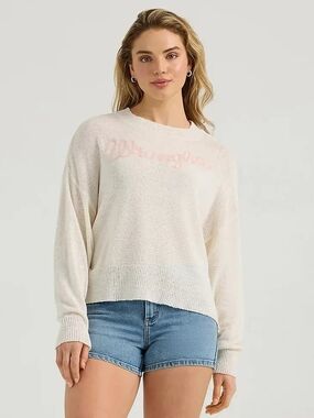 Wrangler Women's Gauzy Knit Sweater Like New Size Small